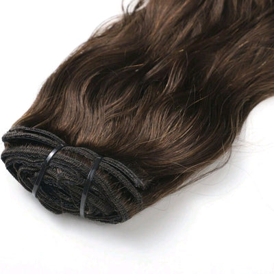 8pcs Brown Natural Wave Hair Extensions